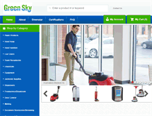 Tablet Screenshot of greenskyclean.com